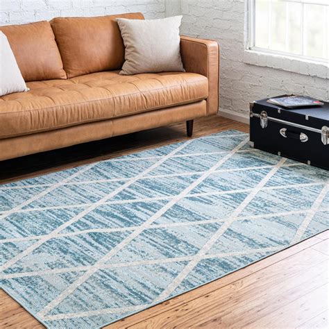 light blue area rug cheap
